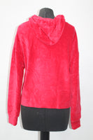 Project 28 Womens Corduroy Hooded Sweatshirt Red M