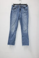 Universal Thread Women's High Rise Kick Boot Crop  Jeans Blue 00/24 Pre-Owned