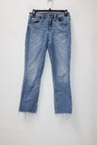 Universal Thread Women's High Rise Kick Boot Crop  Jeans Blue 00/24 Pre-Owned