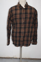 G.H.Bass & Co Men's  Flannel Shirt Brown L Pre-Owned