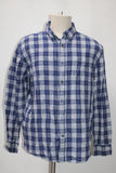 St Johns Bay Men's  Flannel Shirt Blue L Pre-Owned