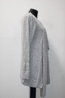 Style & Co. Women's Bell-Sleeve Draped Cardigan Grey Heather S