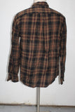 G.H.Bass & Co Men's  Flannel Shirt Brown L Pre-Owned