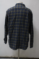 Lee Men's Regular Fit Flannel Shirt Blue XL Pre-Owned