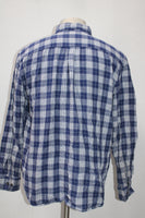 St Johns Bay Men's  Flannel Shirt Blue L Pre-Owned