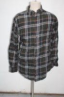 Croft & Barrow Men's  Flannel Shirt Green M Pre-Owned