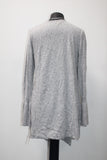 Style & Co. Women's Bell-Sleeve Draped Cardigan Grey Heather S