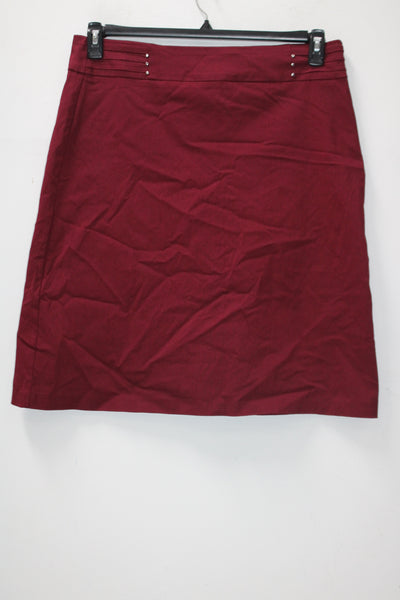 Jm Collection Bandleader Skirt Red LARGE