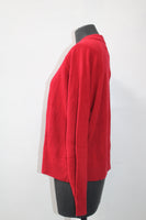 Karen Scott Petite Mock-Neck Sweater Red PXL