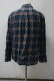 St Johns Bay Men's  Flannel Shirt Blue  Pre-Owned