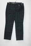 Charter Club Womens Lexington Plaid Office Straight Leg Pants 12P