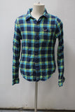 Hollister Men's  Flannel Shirt Blue M Pre-Owned