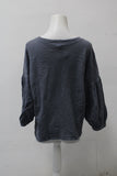 Time & Tru Women's Top Gray S Pre-Owned