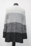 Style & Co. Women's Sweater Marl Bellsleeve Tunic Gray PL