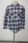 Hongfang Men's  Flannel Shirt Blue M Pre-Owned