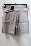 INC WOMEN'S LINEN PAPERBAG SHORT  GRAY M