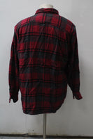 Out Door Life Men's  Flannel Shirt Red XL Pre-Owned