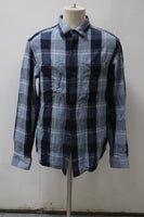 Old Navy Men's Regular Fit Flannel Shirt Blue L Pre-Owned