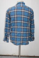 Modern Amusement Men's  Flannel Shirt Blue M Pre-Owned