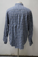 Savile Row Men's  Flannel Shirt Blue XL Pre-Owned