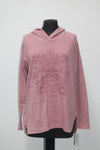 Style Co Embroidered Pullover Hooded Sweatshirt Mesa Rose S