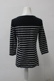 Time & Tru Women's Top Black S Pre-Owned