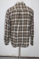 St Johns Bay Men's  Flannel Shirt Brown L Pre-Owned