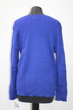 Karen Scott Longsleeve Baby Cobble Keyhole Sweater Blue XL