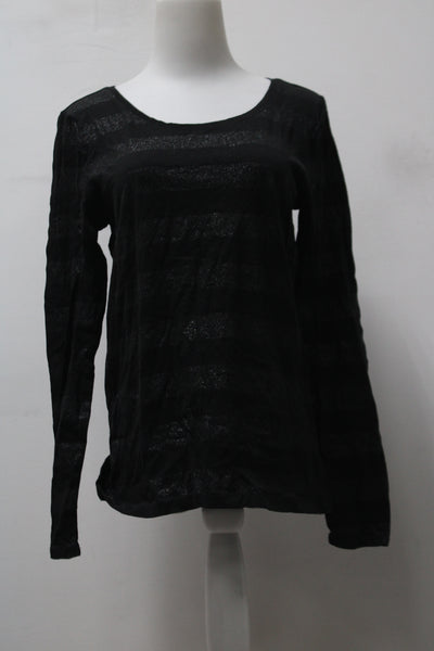 Loft Women's Top Black M Pre-Owned