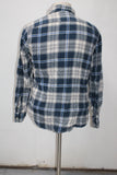 American Eagle Men's Athletic Fit Flannel Shirt Blue M Pre-Owned