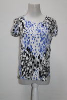 Alfani Petite Printed Shirttail-Hem T Etched Spots PS