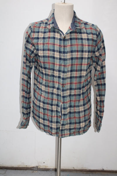 Denim & Flower Men's  Flannel Shirt Blue L/42 Pre-Owned