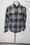 George Men's  Flannel Shirt Gray S(34-36) Pre-Owned