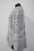 Style Co Petite Fair Isle Eyelash Sweater Grey Combo PL