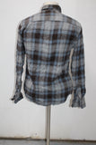 George Men's  Flannel Shirt Gray S(34-36) Pre-Owned