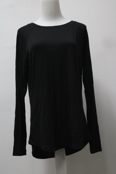 Time & Tru Women's Top Black M Pre-Owned