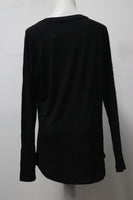 Time & Tru Women's Top Black M Pre-Owned