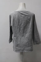 Hanes Women's Top Gray M Pre-Owned