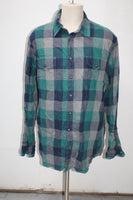 Sonoma Men's  Flannel Shirt Green XL Pre-Owned