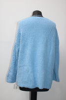 Style & Co. Women's Sweater Vneck Cozy Pullover Blue S