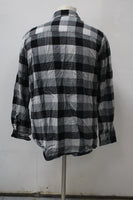 Club Room Men's  Flannel Shirt Gray L Pre-Owned