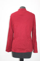 Karen Scott Petite Mock-Turtleneck Sweater Garnet PL