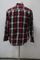 Faded Glory Men's  Flannel Shirt Red S(34-36) Pre-Owned