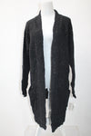 Style & Co. Women's Sweater Tweed Mix Stitch Openfront Cardigan Black M