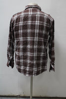 Momtage Men's  Flannel Shirt Brown L Pre-Owned