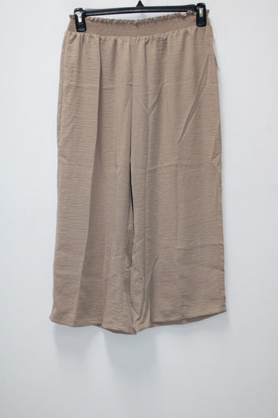 NY Collection Pull-On Culotte Pants  Tan XL