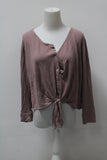 Kim & Cami Women's Top Brown S Pre-Owned