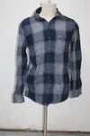 Hollister Men's  Flannel Shirt Blue S Pre-Owned