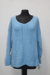 Style & Co. Women's Sweater Vneck Cozy Pullover Blue M