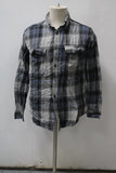 Faded Glory Men's  Flannel Shirt Gray M(38-40) Pre-Owned